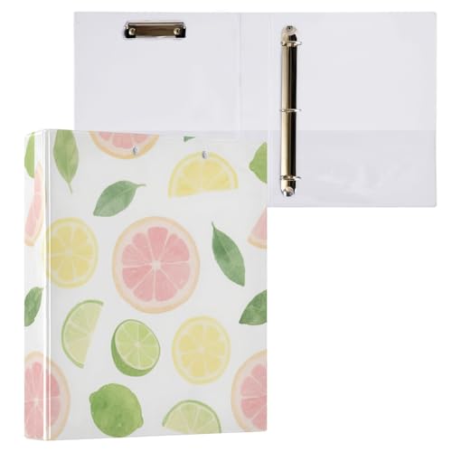 Pink Summer Lemon Aquarell-Ordner mit Klemmbrett, 2 Stück, sortierte Ordner, 200 Blatt Pink Summer Lemon Aquarell-Ordner mit Klemmbrett, 2 Stück, sortierte Ordner, 200 Blatt von miaozhen