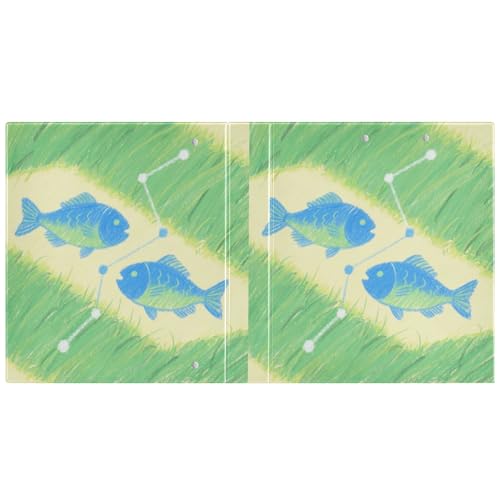 Pisces D-Ringbuch mit Klemmbrett, 3,8 cm, Blau, Grün, 1 Packung, sortierte Ordner, 200 Blatt Pisces D-Ringbuch mit Klemmbrett, 3,8 cm, Blau, Grün, 1 Packung, sortierte Ordner, 200 Blatt von miaozhen