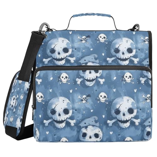 Ringbuch mit 3 Ringen, 3,8 cm, mit Riemen, Surrealismus, Piraten, Babyblau, mehrere Taschen, für Büro, Schule, Clip de Cremallera Resistente Ringbuch mit 3 Ringen, 3,8 cm, mit Riemen, Surrealismus, Piraten, Babyblau, mehrere Taschen, für Büro, Schule, Clip de Cremallera Resistente von miaozhen