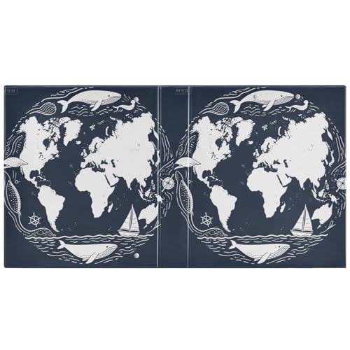 Ringbuch mit 3 Ringen, Retro, afrikanischer Kontinent, blau-weiß, 3 Ringe, mit Innentaschen, 1 Packung, Büroordner, 200 Blatt Ringbuch mit 3 Ringen, Retro, afrikanischer Kontinent, blau-weiß, 3 Ringe, mit Innentaschen, 1 Packung, Büroordner, 200 Blatt von miaozhen