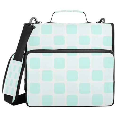 Ringbuch mit 3 Ringen, mit extra Taschen, mit Riemen, Mintgrün, kariert, Laege, Kapazität für Büro, Schule, Gestor de carpetas de office Ringbuch mit 3 Ringen, mit extra Taschen, mit Riemen, Mintgrün, kariert, Laege, Kapazität für Büro, Schule, Gestor de carpetas de office von miaozhen