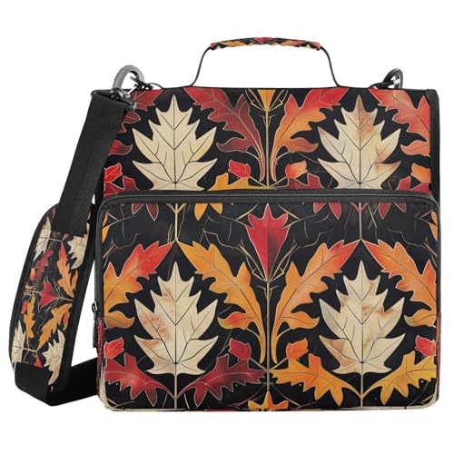 Ringbuch mit 3 Ringen und Reißverschluss, mit Schultergurt, Ahornmuster, Marmor, bunt, inklusive Reißverschlusstasche für Schule, Bolsa de almacenamiento de archivos, 3,8 cm Ringbuch mit 3 Ringen und Reißverschluss, mit Schultergurt, Ahornmuster, Marmor, bunt, inklusive Reißverschlusstasche für Schule, Bolsa de almacenamiento de archivos, 3,8 cm von miaozhen
