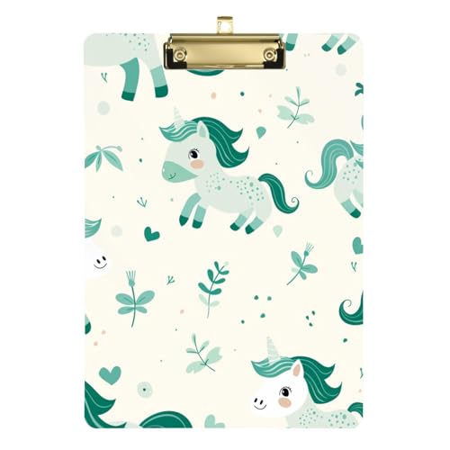 Smaragd-Klemmbrett mit verspieltem Pony, 12 Stück, für Krankenschwestern, Heimunternehmer, Größe 22,9 x 32,5 cm, Tabla para escribir Smaragd-Klemmbrett mit verspieltem Pony, 12 Stück, für Krankenschwestern, Heimunternehmer, Größe 22,9 x 32,5 cm, Tabla para escribir von miaozhen