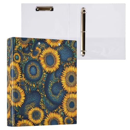 Ukraine Ringbücher mit 3 Ringen, Sonnenblumen, Sommerblumen, 3,8 cm, 2 Stück, Bürobedarf, 200 Blatt Ukraine Ringbücher mit 3 Ringen, Sonnenblumen, Sommerblumen, 3,8 cm, 2 Stück, Bürobedarf, 200 Blatt von miaozhen