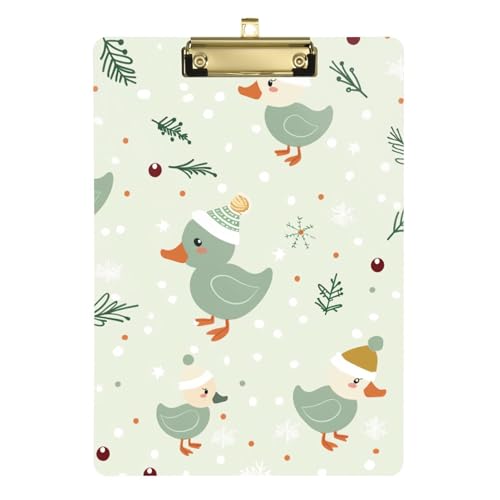 Verspielte Entenbinder mit Klemmbrett, wasserdicht, für Klassenzimmer, Zubehör für Lehrer, Grundgröße, 22,9 x 32,5 cm, Tabla para escribir con Clip Verspielte Entenbinder mit Klemmbrett, wasserdicht, für Klassenzimmer, Zubehör für Lehrer, Grundgröße, 22,9 x 32,5 cm, Tabla para escribir con Clip von miaozhen