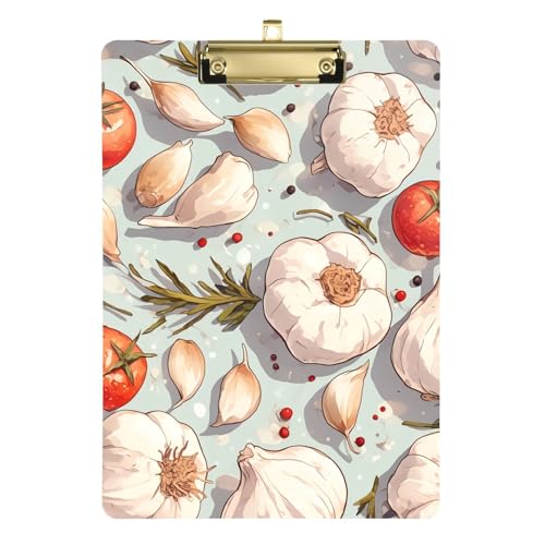 Zarte Cartoon-Knoblauch-Klemmbretter, legale Größe, Hartplatte für personalisierte Klemmbretter für Lehrer, Größe 22,9 x 32,5 cm, Tabla para escribir Zarte Cartoon-Knoblauch-Klemmbretter, legale Größe, Hartplatte für personalisierte Klemmbretter für Lehrer, Größe 22,9 x 32,5 cm, Tabla para escribir von miaozhen