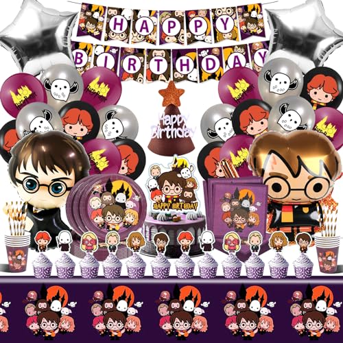 100 Pcs Geburtstags Deko, Harry Luftballons Helium, Kindergeburtstag Deko, Potter Ballon Set, Party Decorations, Harry Party Set Geburtstag, Torten Deko, Harry Geburtstag Teller Becher Servietten 100 Pcs Geburtstags Deko, Harry Luftballons Helium, Kindergeburtstag Deko, Potter Ballon Set, Party Decorations, Harry Party Set Geburtstag, Torten Deko, Harry Geburtstag Teller Becher Servietten von miazcww