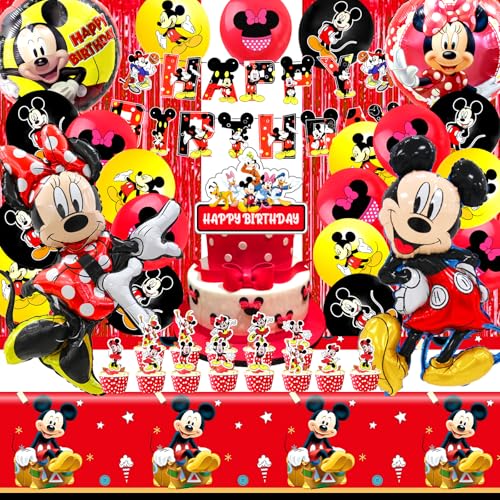 50 Pcs Micke Geburtstagsdeko, Minni Kindergeburtstag Party, Minni Deko Geburtstag, Micke Luftballon, Minni Balloon, Minni Deko Kuchen, Micke Party Set, Minni Cake Topper, Geschirr, Minni Tischdecke 50 Pcs Micke Geburtstagsdeko, Minni Kindergeburtstag Party, Minni Deko Geburtstag, Micke Luftballon, Minni Balloon, Minni Deko Kuchen, Micke Party Set, Minni Cake Topper, Geschirr, Minni Tischdecke von miazcww