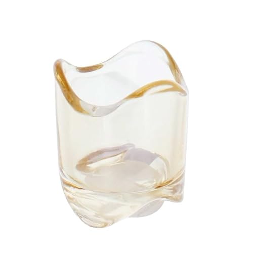 Teelichtglas wellig - Creme - Glas - ca. 7x8 cm Teelichtglas wellig - Creme - Glas - ca. 7x8 cm von mica Living