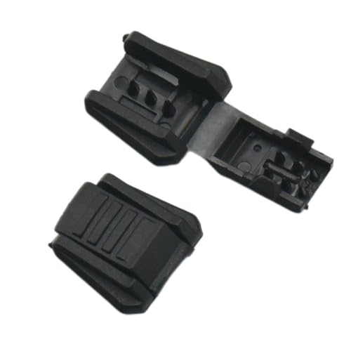 100 PCS Endkappen Lock Reißverschluss Clip Pull Schwarz Reißverschluss für Schnallen Lanyard Paracord Kunststoff 4 Stil Wahl, schwarz, LD1 von micoshop