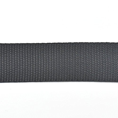 25 Meter Polypropylen Robbin Gurtband, Kunststoffband, verschiedene Breiten zur Auswahl 12 mm, 15 mm, 19 mm, schwarz, 3/4" 19mm von micoshop