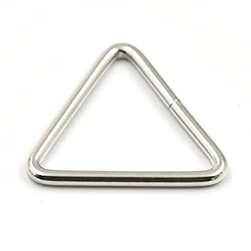 25 Pcs Metal Triangle Dee Rings for 1.5 38mm Straps Webbing Ribbons Clips Buckles by micoshop von micoshop