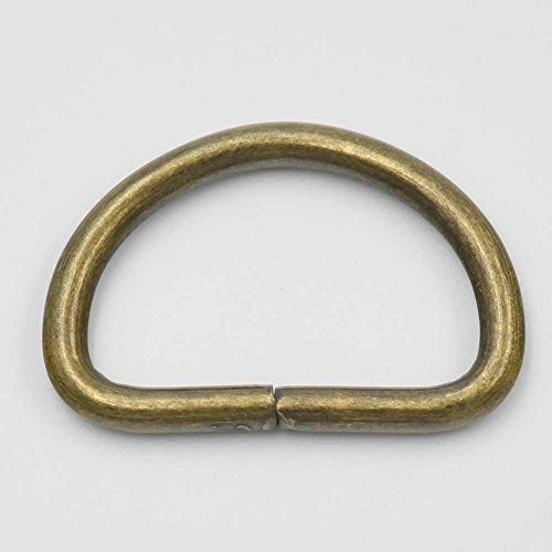D-Ringe für Gurtband, D-Schnallen, Tasche, Bronze, 38 mm, 10 Stück von micoshop