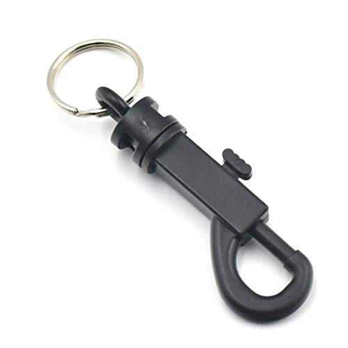 micoshop SCAT6 Karabinerhaken mit Drehgelenk, aus Kunststoff, 20 Stück 2,5 cm Schlüsselanhänger von micoshop