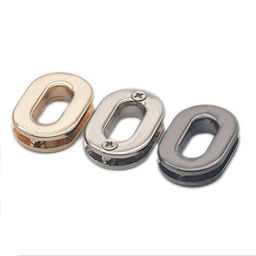 micoshop 12 ovale Ösen aus Zinklegierung mit Befestigungsschraube für Kleidung, Handtasche, Segeltuch, Lederschnallen, Nickel. micoshop 12 ovale Ösen aus Zinklegierung mit Befestigungsschraube für Kleidung, Handtasche, Segeltuch, Lederschnallen, Nickel. von micoshop