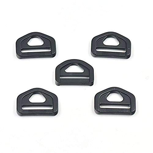 micoshop Dreieck aus Kunststoff, mit Drehgelenk, 25 mm, D-Ring-Schnalle für Gurtband, Gürtel, 100 Stück micoshop Dreieck aus Kunststoff, mit Drehgelenk, 25 mm, D-Ring-Schnalle für Gurtband, Gürtel, 100 Stück von micoshop