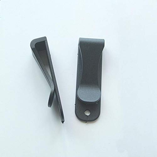 micoshop Gürtelclip aus Hartplastik, 60 x 20 mm, Gürtelschnalle, Schlüsselanhänger, 5 Stück von micoshop