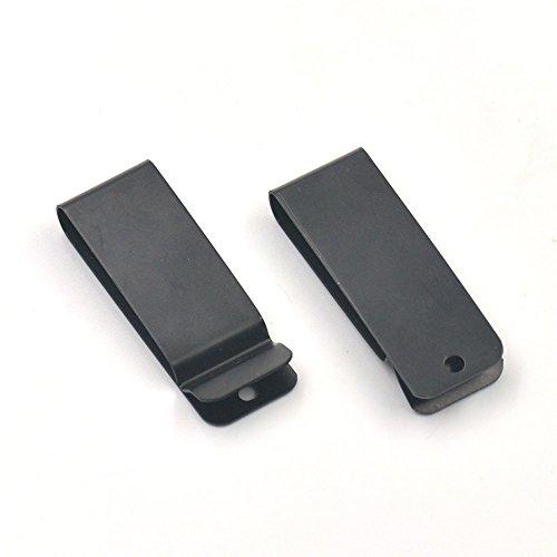 micoshop Gürtelholster, Karabinerhaken, Schnalle, Schlüsselanhänger, Hardware, 62 x 22 mm, Schwarz, 5 Stück von micoshop