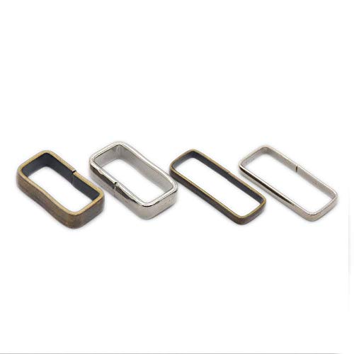 micoshop Gürtelschnalle für Gurtband, 20 mm / 25 mm, quadratisch, Metall, Nickel-Bronze, 25 Stück, Nickle, 20 mm micoshop Gürtelschnalle für Gurtband, 20 mm / 25 mm, quadratisch, Metall, Nickel-Bronze, 25 Stück, Nickle, 20 mm von micoshop