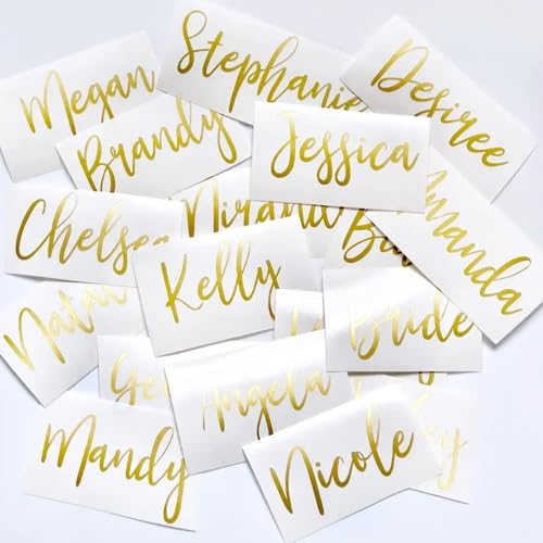 2 Stück Personalisierte Namensaufkleber Vinyl-Aufkleber Für Wasserflasche Oder Glas, Benutzerdefinierte Braut Bräutigam Brautjungfer Namen Aufkleber, Hochzeit Aufkleber, Geschenk-Box Name Aufkleber(20 2 Stück Personalisierte Namensaufkleber Vinyl-Aufkleber Für Wasserflasche Oder Glas, Benutzerdefinierte Braut Bräutigam Brautjungfer Namen Aufkleber, Hochzeit Aufkleber, Geschenk-Box Name Aufkleber(20 von miguha