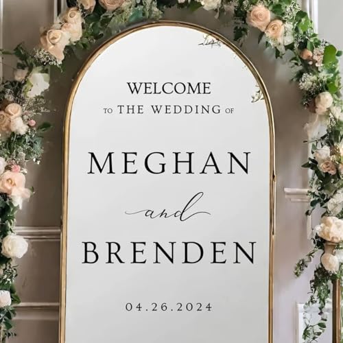 Personalisierte Spiegel Hochzeit Aufkleber Willkommen Zeichen Vinyl Aufkleber Hochzeit Namen und Termine Spiegel Aufkleber Mariage Decor Personalisierte Spiegel Hochzeit Aufkleber Willkommen Zeichen Vinyl Aufkleber Hochzeit Namen und Termine Spiegel Aufkleber Mariage Decor von miguha