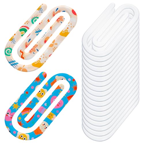 20 Stück Sublimations-Büroklammern, Acryl, 10,2 x 5,1 cm, Jumbo-Büroklammern für Zuhause, Büro, Schule, Lehrer, Acryl, Notizbuch, blanko für Wärmeübertragung, DIY-Design, Bastelbedarf, anpassbares 20 Stück Sublimations-Büroklammern, Acryl, 10,2 x 5,1 cm, Jumbo-Büroklammern für Zuhause, Büro, Schule, Lehrer, Acryl, Notizbuch, blanko für Wärmeübertragung, DIY-Design, Bastelbedarf, anpassbares von miikoul