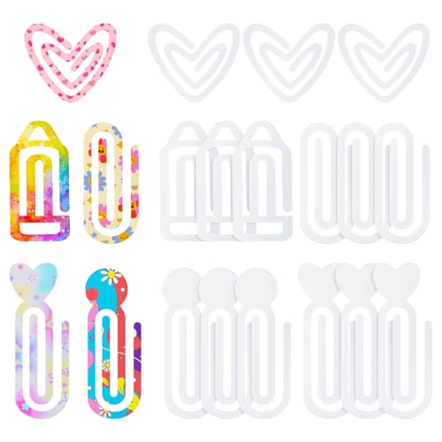 Jumbo-Sublimations-Büroklammern, blanko, 10,2 x 5,1 cm, für Büro, Schulanfang, Lehrer, Lesezeichen, Geschenk, Buchliebhaber, Notizbuch, blanko für Wärmeübertragung, DIY, Design, Basteln von miikoul