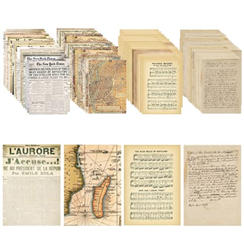 milaosk 120 Stk Scrapbook Papier Deko 14x20cm,Vintage Scrapbook Sticker Dekoratives,Journal Zubehör Scrapbook Zubehör DIY Art Deco Papier für Notizbücher, Fotoalben milaosk 120 Stk Scrapbook Papier Deko 14x20cm,Vintage Scrapbook Sticker Dekoratives,Journal Zubehör Scrapbook Zubehör DIY Art Deco Papier für Notizbücher, Fotoalben von milaosk