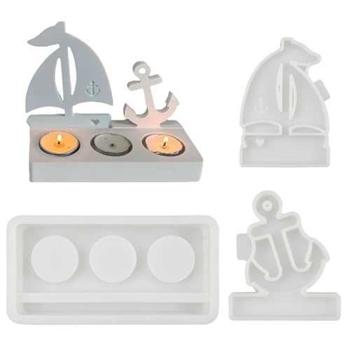 milaosk Silikonformen GießFormen Kerzenhalter,Silikonformen Anker Segelboot,Silikonform Einschieber Gießform Kerzenhalter Gipsformen Betonformen milaosk Silikonformen GießFormen Kerzenhalter,Silikonformen Anker Segelboot,Silikonform Einschieber Gießform Kerzenhalter Gipsformen Betonformen von milaosk