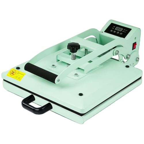 Mindmed Hitzepresse Transferpresse Heat Press Heißpresse, 38x38cm Manuelle HitzePresse Maschine 1400W Haushalt T-Shirts Taschen Wärmeübertragung Maschine von mindmed