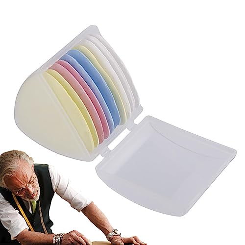 mingchengheng Schneiderkreide - Dreieckige Schneiderkreide, Bunte Nähstoffkreide | Löschbares Stoffmarker-Muster-Nähwerkzeugzubehör mit Box zum Markieren von Kleidungshandarbeiten mingchengheng Schneiderkreide - Dreieckige Schneiderkreide, Bunte Nähstoffkreide | Löschbares Stoffmarker-Muster-Nähwerkzeugzubehör mit Box zum Markieren von Kleidungshandarbeiten von mingchengheng
