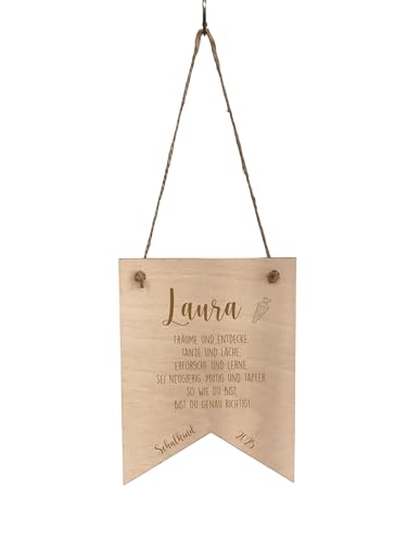 Personalisierter Wimpel aus Holz für Kinder | Mutmacher Holzschild Kinderzimmer mit Name | Deko Wimpelkette mit Mutmachspruch Schulkind Träume und Entdecke Personalisierter Wimpel aus Holz für Kinder | Mutmacher Holzschild Kinderzimmer mit Name | Deko Wimpelkette mit Mutmachspruch Schulkind Träume und Entdecke von minimutz