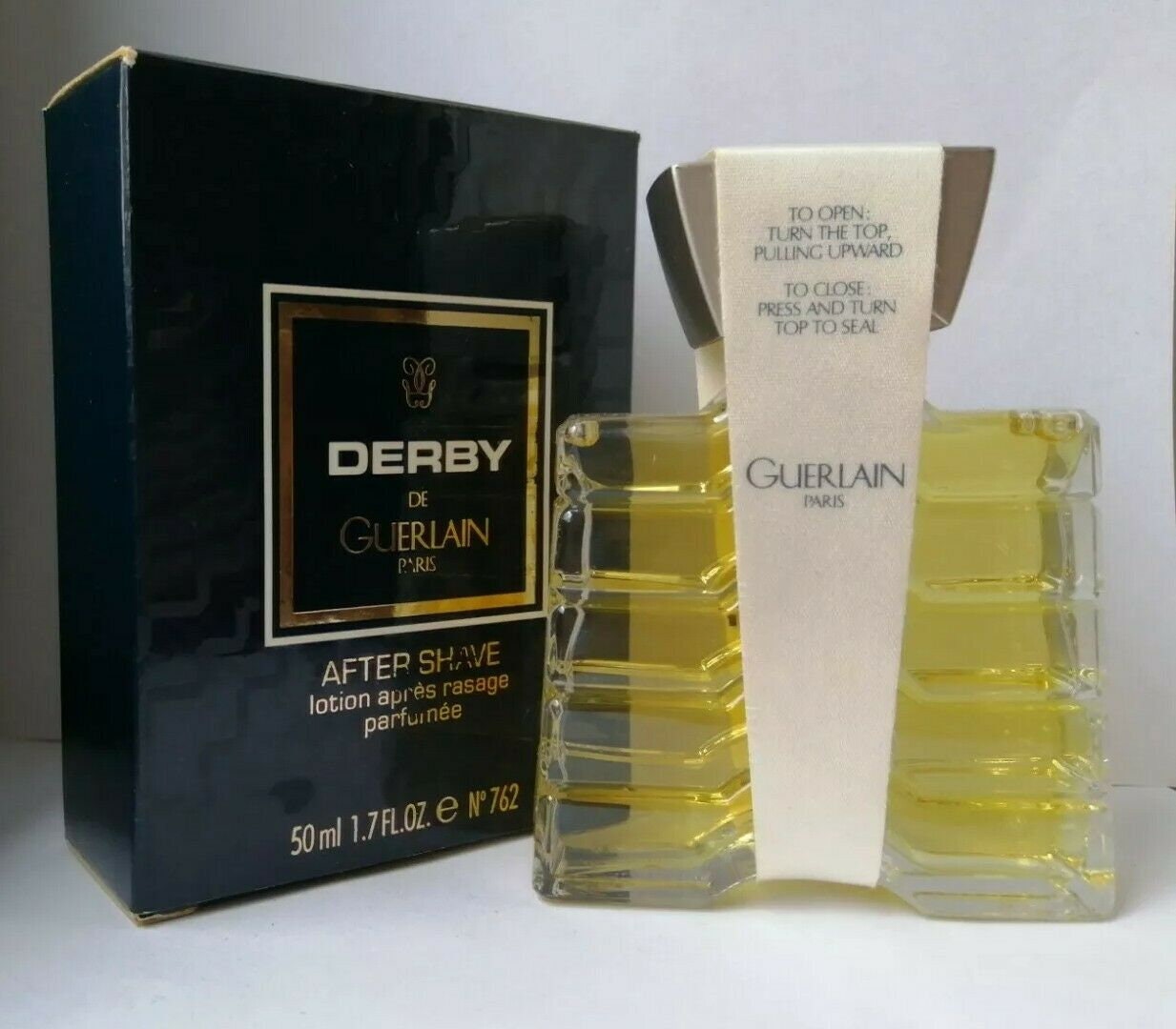 Guerlain Vintage Derby | 50 Ml After Shave Splash 80Er Jahre Vintageduft Abgesetzt - Sammlerstück Selten, Luxus Eingestellt Guerlain Vintage Derby | 50 Ml After Shave Splash 80Er Jahre Vintageduft Abgesetzt - Sammlerstück Selten, Luxus Eingestellt von miniperfumes