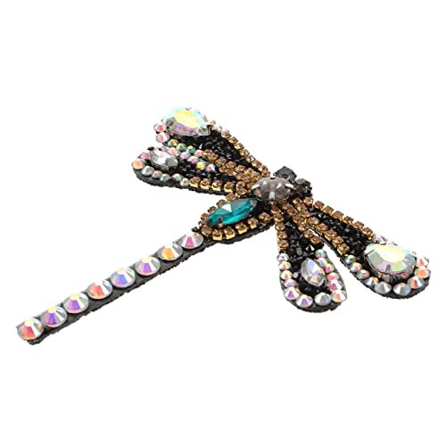 Strasspatch Dragonfly Aufbügler Dekorative Applikation für Kleidung Hüte Taschen Einfach Anzubringen für DIY Projekte Reparaturen von minkissy