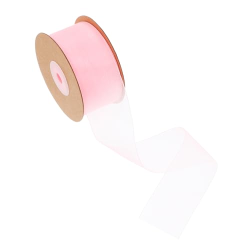 minkissy 1 Rolle Schneegarnband Bogen Tüllbänder Organza Feiertagsbänder dekorativ Tüllband Kuchen Blumenwickelbänder Band für Blumen schier Schleifenband Rand Chiffon Rosa minkissy 1 Rolle Schneegarnband Bogen Tüllbänder Organza Feiertagsbänder dekorativ Tüllband Kuchen Blumenwickelbänder Band für Blumen schier Schleifenband Rand Chiffon Rosa von minkissy