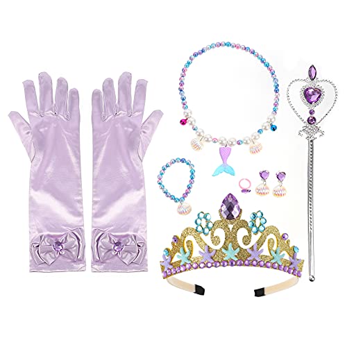 minkissy 1 Satz Meerjungfrau Schmuckset Halskette Ohrringe Armband Ring für Mädchen Kostüm Accessoires für Geburtstagsfeiern und Rollenspiele minkissy 1 Satz Meerjungfrau Schmuckset Halskette Ohrringe Armband Ring für Mädchen Kostüm Accessoires für Geburtstagsfeiern und Rollenspiele von minkissy