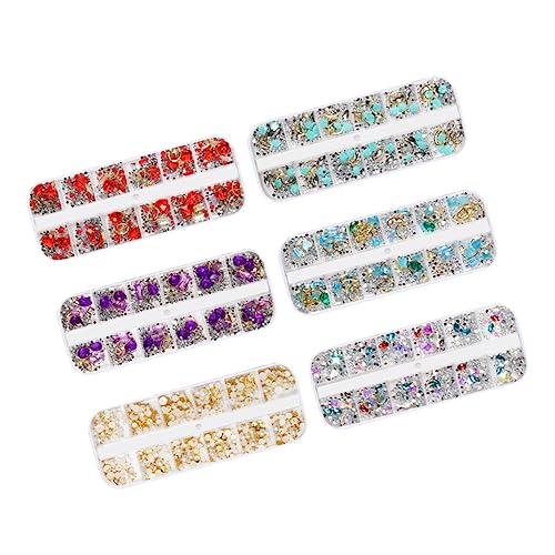 minkissy 1 Satz Nagelkunstzubehör Strasssteine ​​für Nägel Nagelanhänger 3d Nail Art Set Kunstnägel Set Nagelkunst Strasssteine Manikür Set Nagelkunstverzierung Maniküre-ornament 5 Stück von minkissy