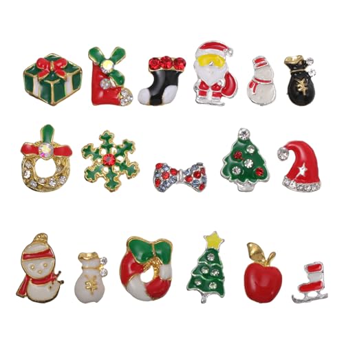 minkissy 1 Satz Nagelsticker Zu Weihnachten Nagelzubehör Für Den Urlaub Nailart-accessoires Mit Strasssteinen 3d-weihnachtsnagelkunst Schneeflockennagel Glänzt Reize Legierung 20 Stück minkissy 1 Satz Nagelsticker Zu Weihnachten Nagelzubehör Für Den Urlaub Nailart-accessoires Mit Strasssteinen 3d-weihnachtsnagelkunst Schneeflockennagel Glänzt Reize Legierung 20 Stück von minkissy