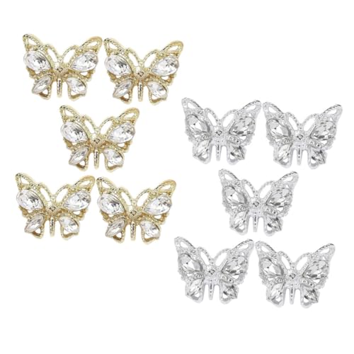 minkissy 1 Satz Schmetterling Charms Nail Art Schmuck Für Diy Nageldesign Hochwertige Acryl Nageldekoration Metallische Rhinestones Für Nägel 10 Stück minkissy 1 Satz Schmetterling Charms Nail Art Schmuck Für Diy Nageldesign Hochwertige Acryl Nageldekoration Metallische Rhinestones Für Nägel 10 Stück von minkissy