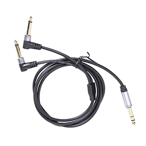 minkissy 1 Stück Stereo Adapterkabel für Gitarre Dual Mono Track Audio Equipment Übergangskabel für Elektrische Gitarren und Soundgeräte von minkissy