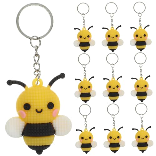 minkissy 10 Stück Cartoon Bienen Schlüsselanhänger Niedliche Deko für Taschen Rucksäcke Partys und für Kindergeburtstage als Mitgebsel oder Dekoration minkissy 10 Stück Cartoon Bienen Schlüsselanhänger Niedliche Deko für Taschen Rucksäcke Partys und für Kindergeburtstage als Mitgebsel oder Dekoration von minkissy