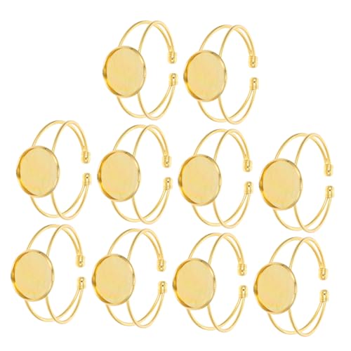 minkissy 10 Stück Einstellbare Diy Armband Basis Schmuck Zubehör Leere Lünette für Schmuckherstellung Vielseitige Bastelmaterialien für Kreative Projekte minkissy 10 Stück Einstellbare Diy Armband Basis Schmuck Zubehör Leere Lünette für Schmuckherstellung Vielseitige Bastelmaterialien für Kreative Projekte von minkissy