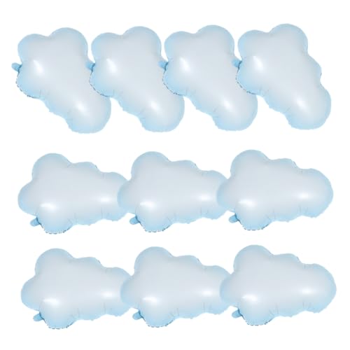 minkissy 10 Stück Folienballons Wolkenform Dekorative Geburtstags und Babyparty Luftballons Leicht und Kompakt für Party Hochzeit Bridal Shower und Feierlichkeiten von minkissy