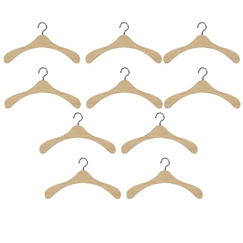 minkissy 10 Stück Holz Kleiderbügel für Puppen Vintage Puppenhaus Kleidung Aufhänger für Puppenkleidung Platzsparend und Ordentlich minkissy 10 Stück Holz Kleiderbügel für Puppen Vintage Puppenhaus Kleidung Aufhänger für Puppenkleidung Platzsparend und Ordentlich von minkissy