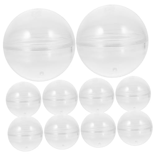 minkissy 10 Stück Leere Runde Kapseln Transparente Automatenkapseln für Kaugummiautomaten zum Befüllen und Dekorieren für Partys und Hochzeiten minkissy 10 Stück Leere Runde Kapseln Transparente Automatenkapseln für Kaugummiautomaten zum Befüllen und Dekorieren für Partys und Hochzeiten von minkissy