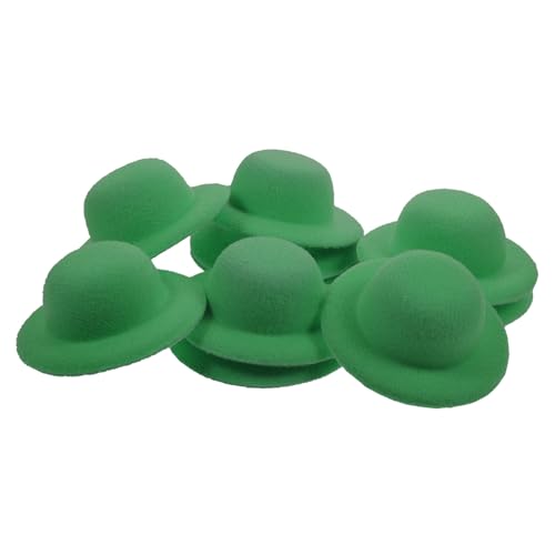 minkissy 10 Stück Miniatur Puppenhüte für Selbstgemacht Basteln Hutornamente für Puppen und Kleiner Hausdekoration Realistische Leichte Kleiner Hüte aus Eva Material von minkissy
