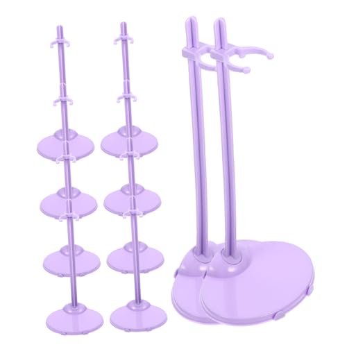 minkissy 10 Stück Puppenständer aus Stabilem Kunststoff Tragbarer Doll Support Stand mit Flachem Boden für Sichere Display Halterung von Actionfiguren und Puppen Geeignet für Zuhause und von minkissy
