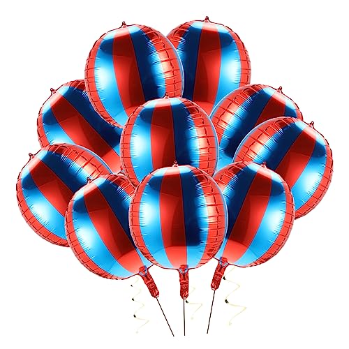 minkissy 10 Stück Teiliges Aluminiumfolie Ballons Blau Rot Gestreift Langlebig Luftdicht Vielseitig Einsetzbar für Karneval Geburtstagsfeier Shower Partydeko minkissy 10 Stück Teiliges Aluminiumfolie Ballons Blau Rot Gestreift Langlebig Luftdicht Vielseitig Einsetzbar für Karneval Geburtstagsfeier Shower Partydeko von minkissy