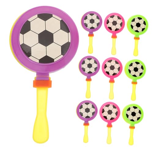 minkissy 10 Stück Teiliges Bunte Handklatscher Fußball Design Laute Lärmmacher für Party Sportveranstaltungen und Feierlichkeiten Sichere Kunststoff Handklöppel zum Anfeuern und Stimmung minkissy 10 Stück Teiliges Bunte Handklatscher Fußball Design Laute Lärmmacher für Party Sportveranstaltungen und Feierlichkeiten Sichere Kunststoff Handklöppel zum Anfeuern und Stimmung von minkissy