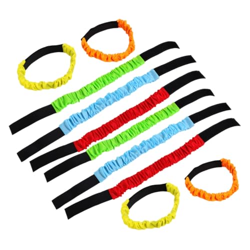 minkissy 10 Stück Teiliges Dreibeinlauf Bänder Elastische Robuste Legged Race Bands in Farben Dehnbar und Hautfreundlich für Teamspiele und Teambuilding Aktivitäten bei Kindern und minkissy 10 Stück Teiliges Dreibeinlauf Bänder Elastische Robuste Legged Race Bands in Farben Dehnbar und Hautfreundlich für Teamspiele und Teambuilding Aktivitäten bei Kindern und von minkissy